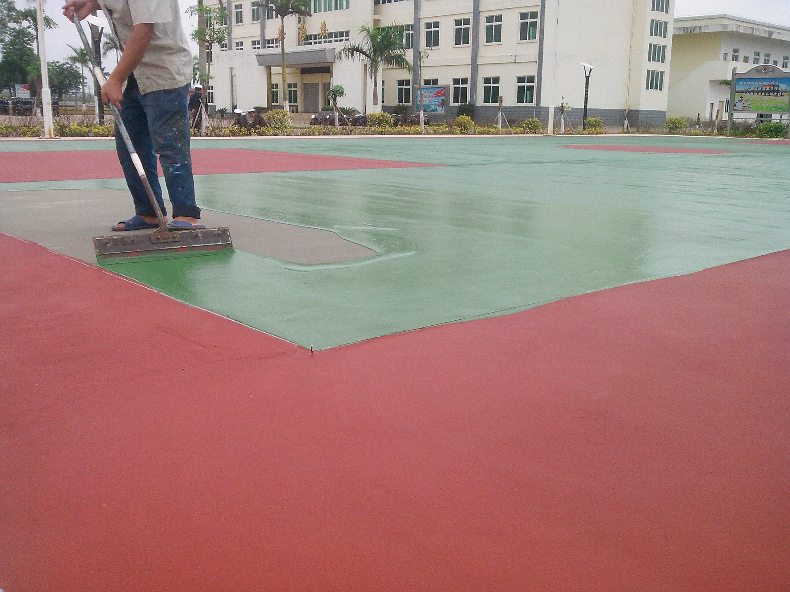 篮球场地坪